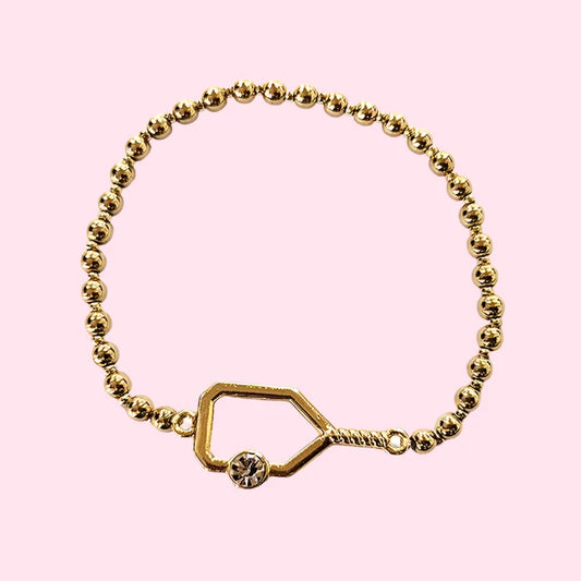 Sport Theme Stretch Bracelet - GOLD COLOR